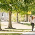 Oglethorpe University students on campus at the university